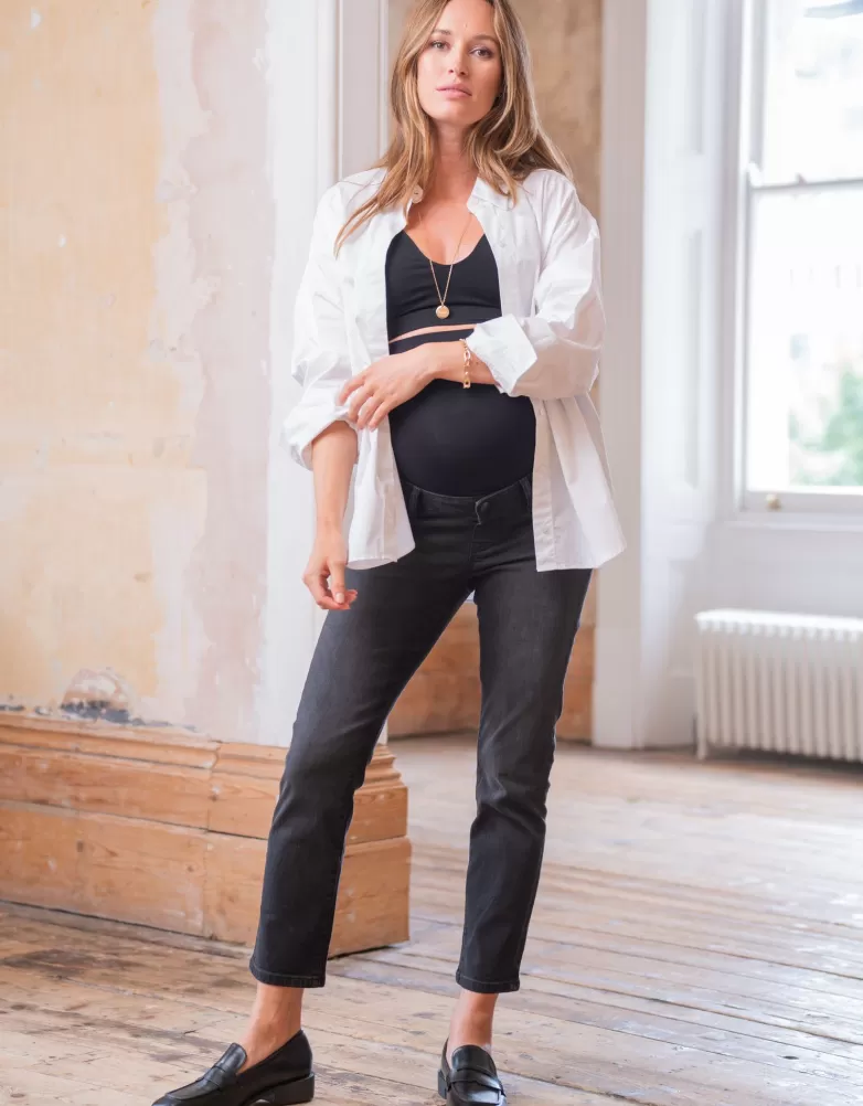 Flash Sale Biologische zwangerschapsjeans voor over de buik, slim fit | Broeken en rokken | Jeans