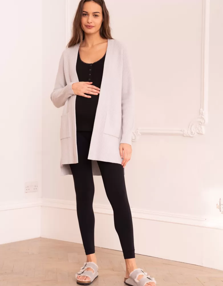 Shop Gebreide cardigan van viscosemix met opgestikte zakken | Truien | Loungewear
